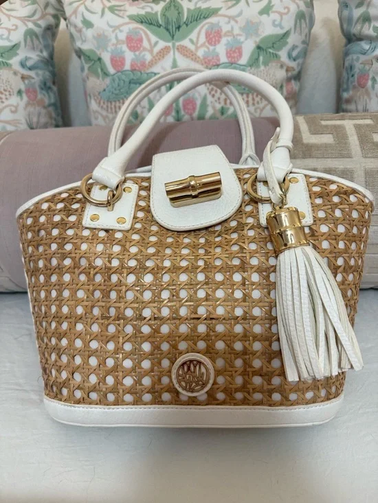 Lilly Pulitzer Adaline Cane Satchel - Picture 1 of 5